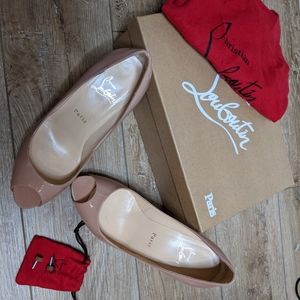 Christian Louboutin No Matter 85 nude size 38